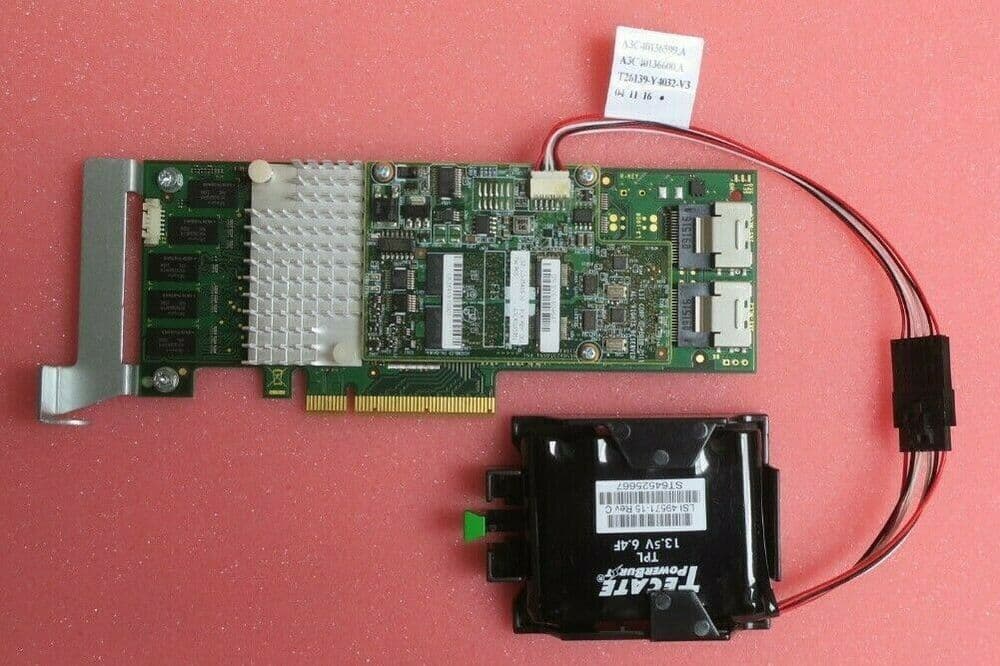 Fujitsu D3116C26 8Port 1GB SAS 6G PCIe RAID Controller Battery With