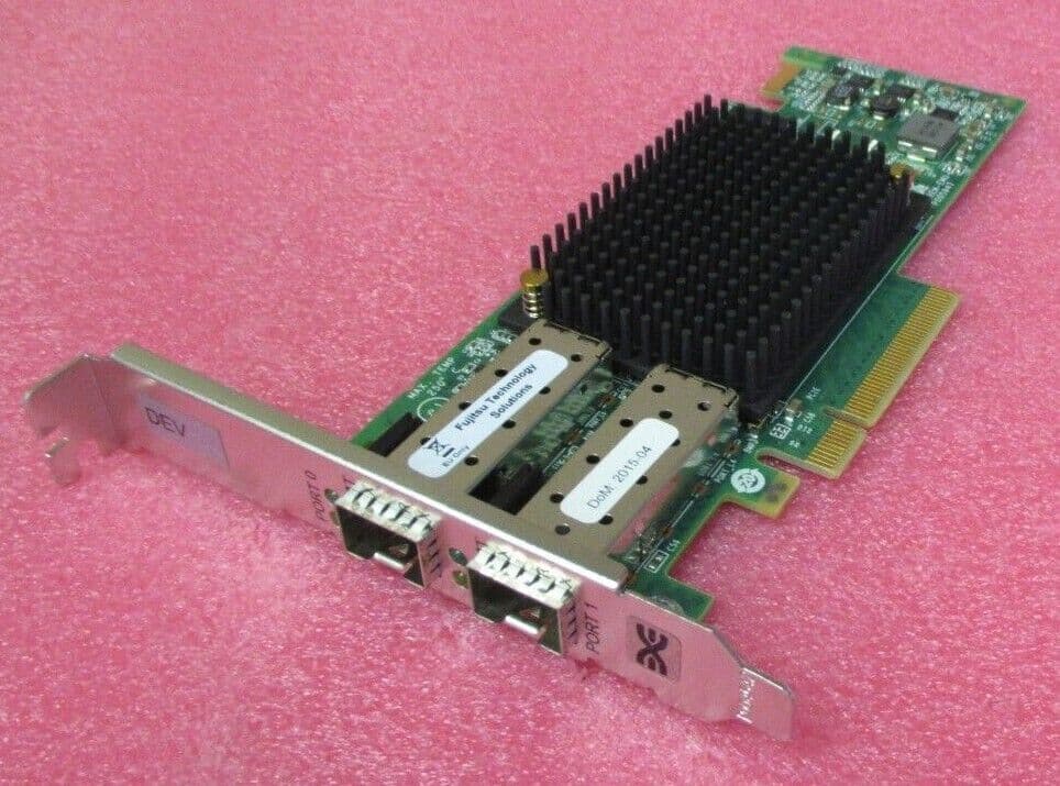 Fujitsu Emulex LightPulse LPe16002 LP Full Height 16Gb SFP Dual Port FC ...