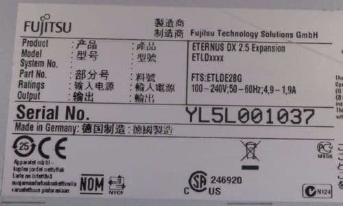 Fujitsu Eternus DX S3 Series 2.5" SAS HDD Caddy Grigio Nero Telaio - Foto 3