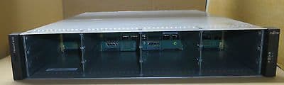 Fujitsu FibreCAT SX88 Storage Array Chassis SAN FC 2 x FRUHC08-02 Controllers