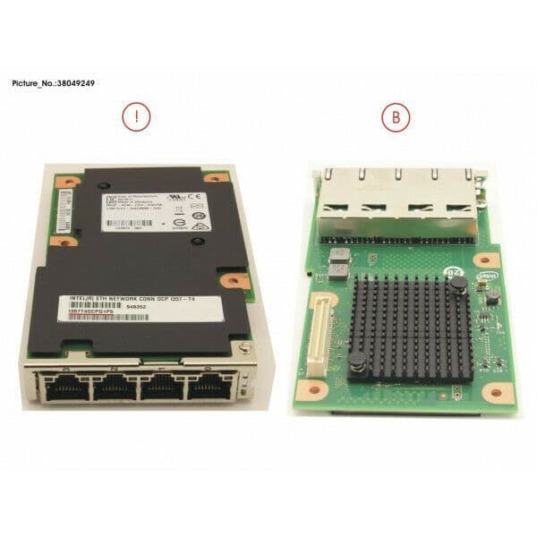 Fujitsu Intel Network OCP Adapter Card I357T4 4x 1000BaseT Ports