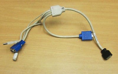 Fujitsu KVM CABLE RSB-IO MILLED A3C40073895 A3C40073896 for BX600 Series Chassis