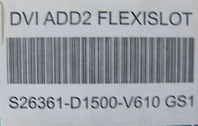 Fujitsu LR2910 - Esprimo Mini PCI DVI ADD2 Flexislot Card- S26361-D1500 ...