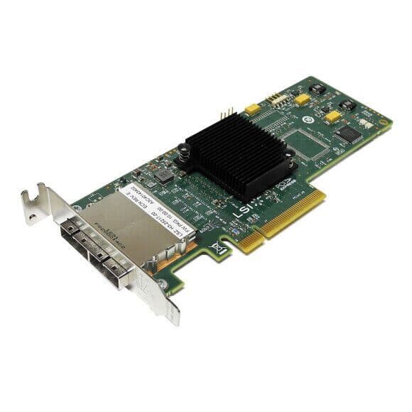 Fujitsu LSI MegaRAID SAS 9200-8e Dual SAS PCI-E x8 RAID Controller Half ...
