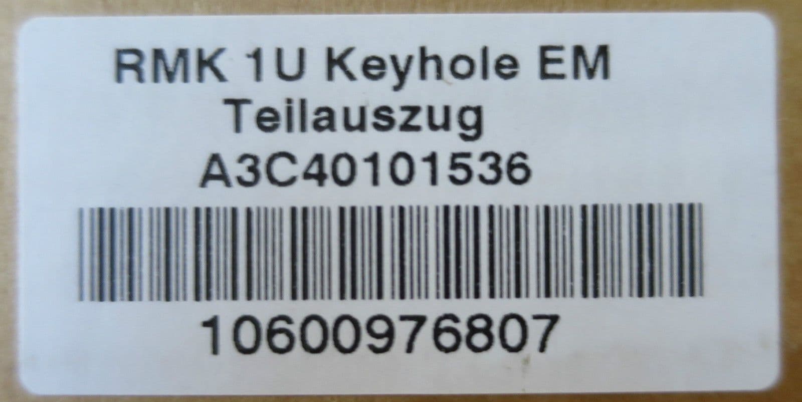 Fujitsu Primergy Keyhole Rack Mounting Rails 1U RX300 S6 A3C40101536 ...