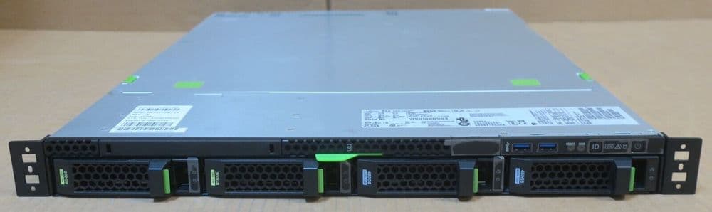 Primergy Rack View Fujitsu Primergy RX1330 M3 4C E3-1270v6 32GB 1U Rack Mount Short Depth ...