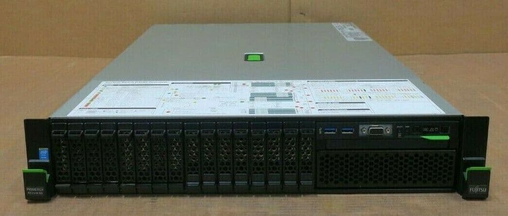 Fujitsu Primergy RX2540 M1 8C E5-2667v3 3 20GHz 64GB Ram 8-Bay 2U Rack ...