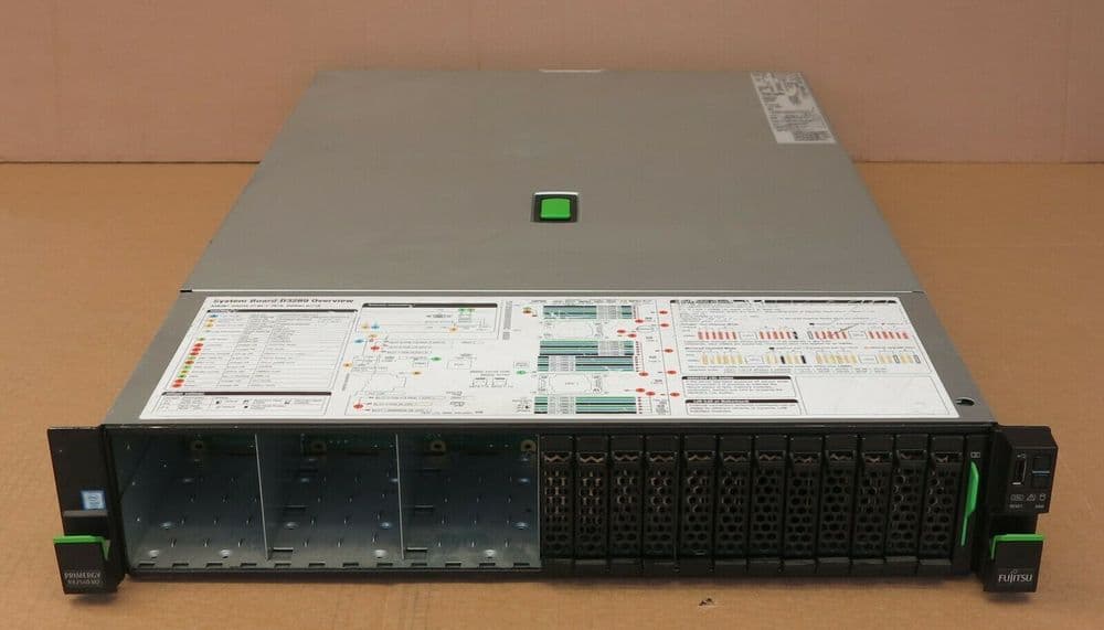 Fujitsu Primergy RX2540 M2 24x 2 5" SAS 2U Server Chassis 2x 800W PSU
