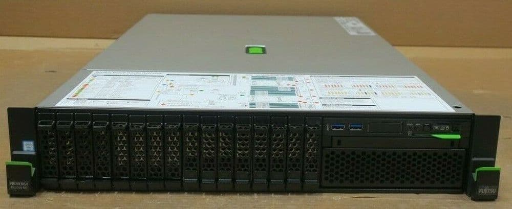 Primergy Rack View Fujitsu Primergy RX2540 M2 2U Rack Server 8 x 2 5