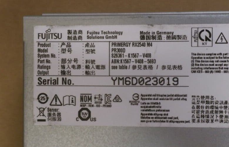 Fujitsu Primergy RX2540 M4 2x 12C Gold 5118 384GB Ram 16x 2 5