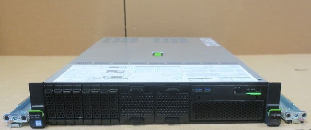 Fujitsu Primergy RX2540 M4 2x 8C Silver 4110 2 1GHz 192GB Ram 8x 2 5 ...