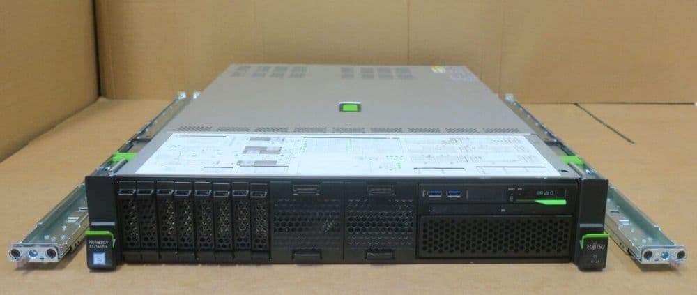 Primergy Rack View Fujitsu Primergy RX2540 M4 2x 8C Silver 4110 64GB Ram 8x 2 5