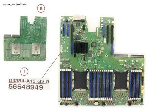 FUJITSU Primergy RX2540 M4 Server Motherboard S26361-D3384-A102 D3384-A12 GS5