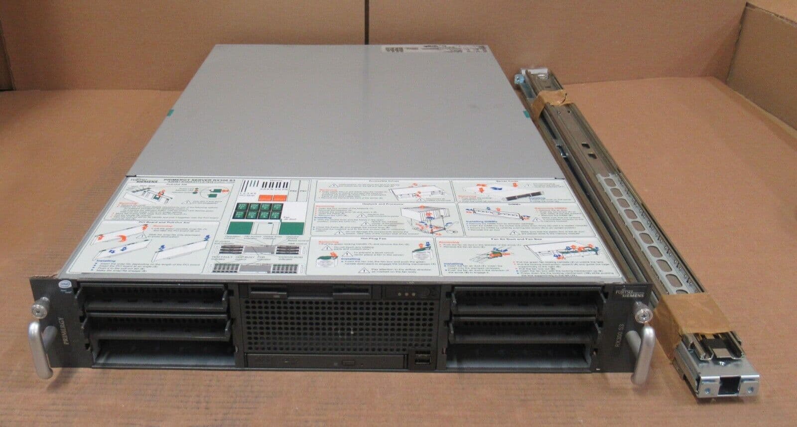 Fujitsu PRIMERGY RX300 S3 1x Quad-Core E5345 2 33GHz 4GB 2U Rackmount ...