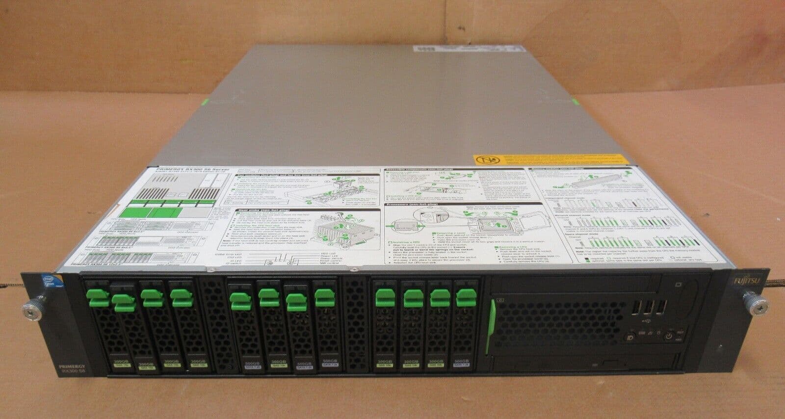 Fujitsu Primergy RX300 S6 2x Six Core X5650 2 67GHz 72GB Ram 2U Bay Server