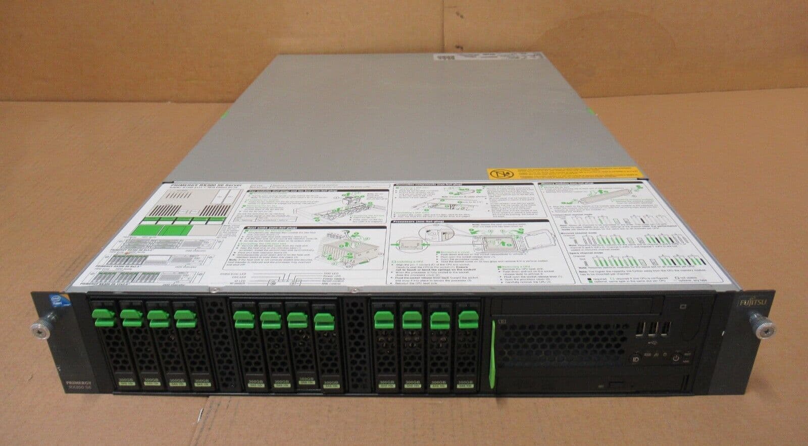 Fujitsu Primergy RX300 S6 Quad Core E5630 2 53GHz 16GB Ram 1 5TB Bay Server