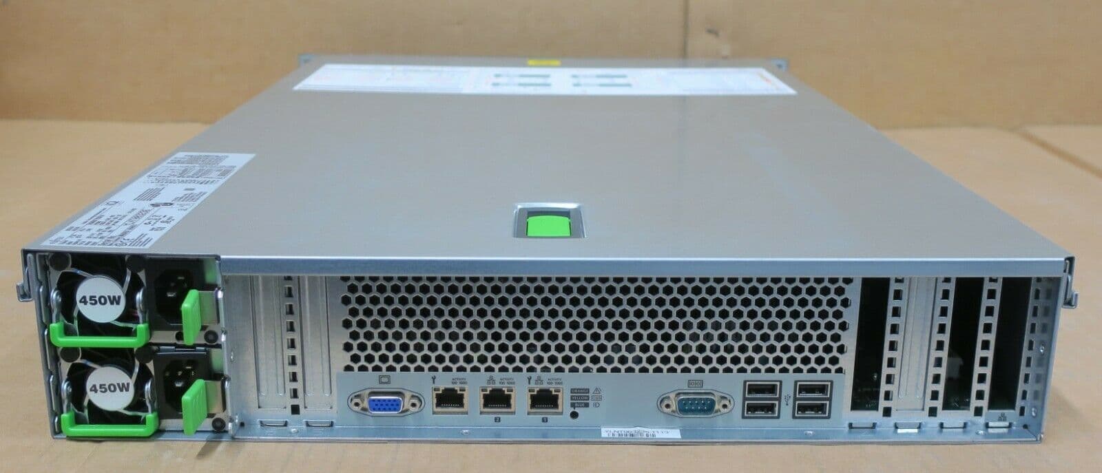Fujitsu Primergy RX300 S8 2x 8C E5-2667v2 128GB 5x 100GB SSD 3x 2TB HDD ...