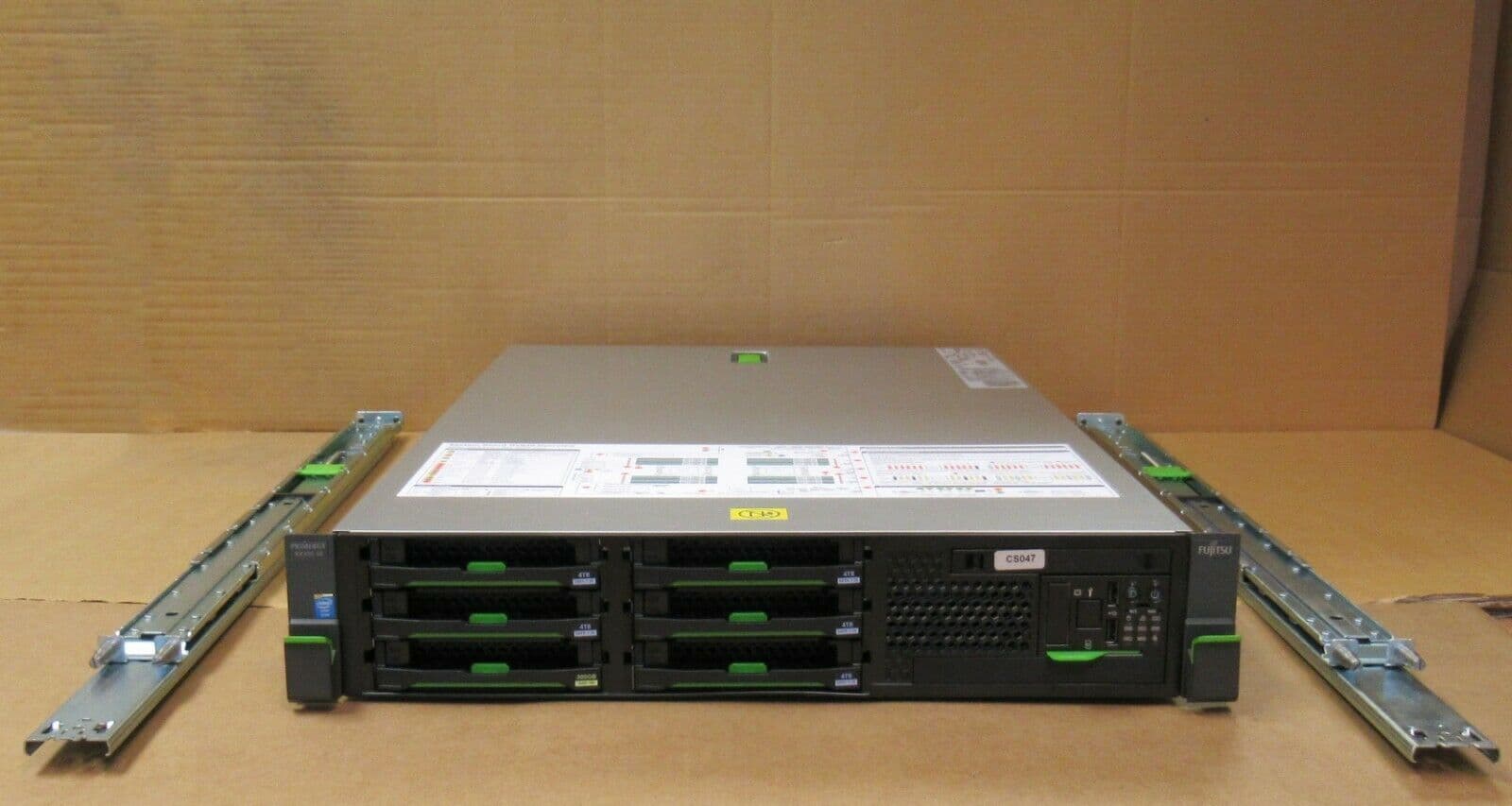 Fujitsu Primergy RX300 S8 2x Ten Core E5-2680V2 128GB RAM RAID 5x 4TB ...