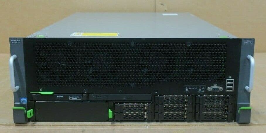 Fujitsu Primergy RX600 S6 4x 8-Core E7-4820 2 0GHz 256GB Ram 8x HDD Bay ...