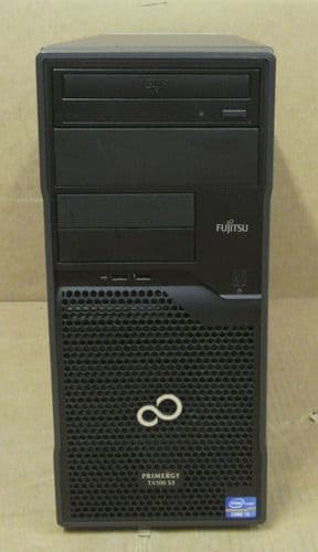 Fujitsu Primergy TX100 S3 Tower Server i3-2100 3.1GHz 2GB Ram 500GB HDD DVD ROM