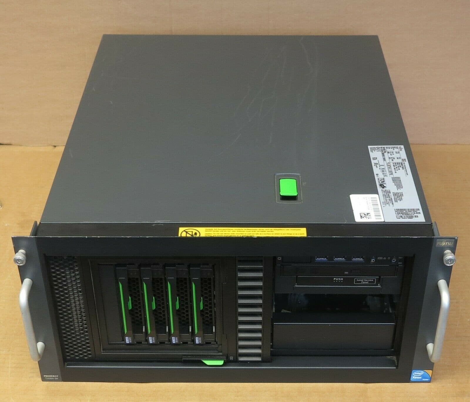 Fujitsu Primergy TX200 S6 1x E5620 2 4GHz 8GB Ram 4x 3 5