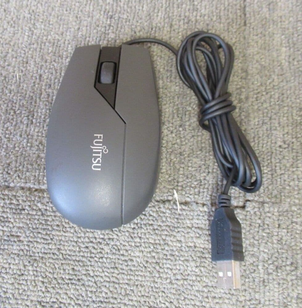 Fujitsu S26381-K426-V102 M-U0002-FSC1 Grey USB Wired 3-Button Optical Mouse