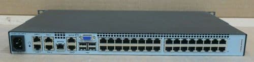 Fujitsu S4-3242 32-Port CAT5 USB Digital 1U KVM Console Switch S26361-K1393-V32