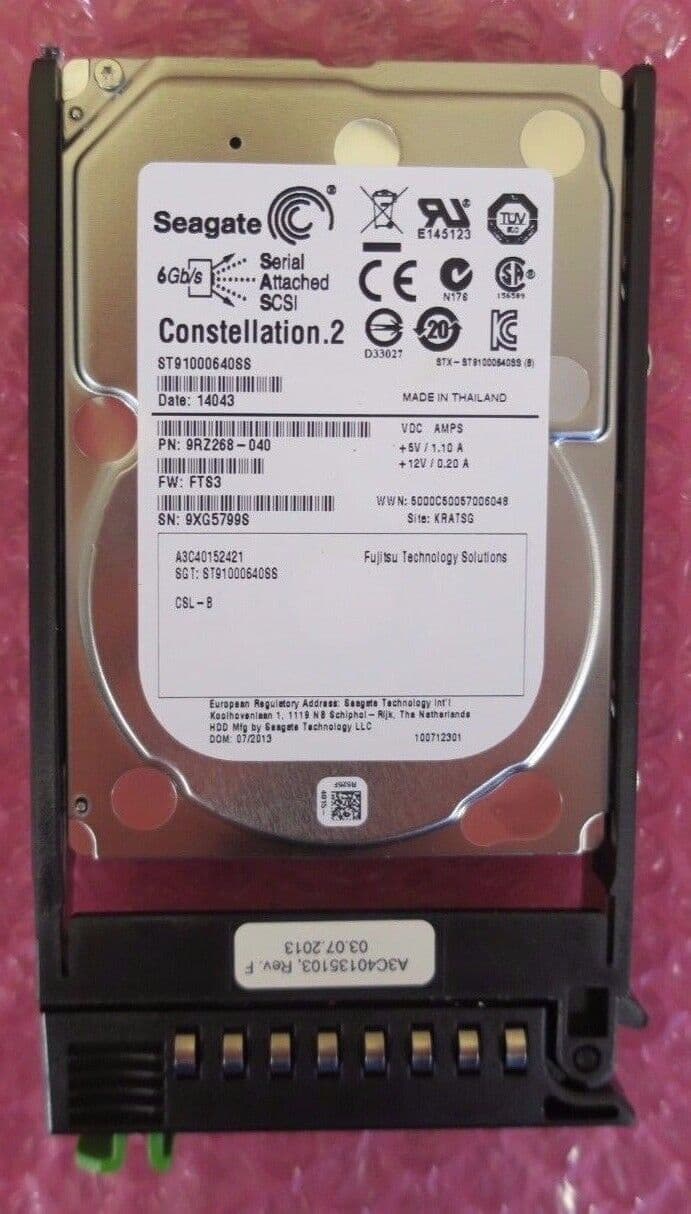 Fujitsu SAS Disk 1TB BC 6G 2 5 7 2k HDD S26361-F5228-L100 Drive