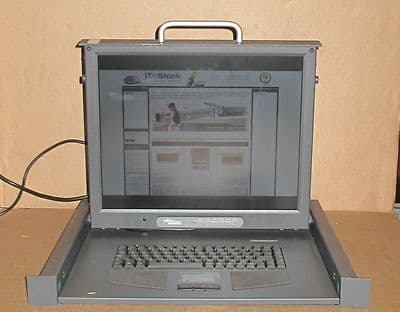 Fujitsu Siemans RC23 19" Rackmount 17" LCD TFT Display Monitor Keyboard Drawer