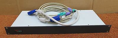 Fujitsu Siemens Rackmount 4-Port KVM Switch 1U Server Console 520-240-005
