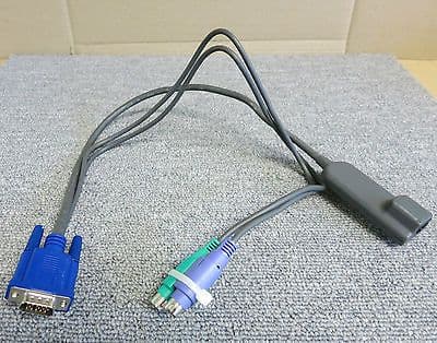 Fujitus Siemens KVM S2 Adapter PS/2 VGA Cable - MPN: 520-326-506
