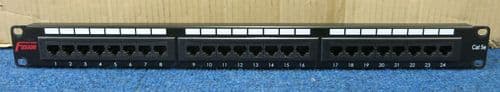 Fusion 24 Port CAT5e Category 5e RJ45 Ethernet Network Patch Panel T568B