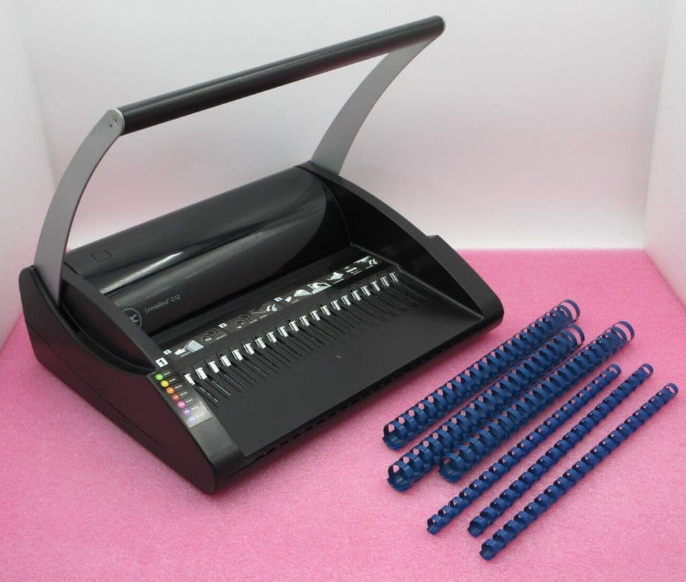 GBC CombBind C12 Binding Machine 12 Sheet Punch 195 Binding Capacity ...
