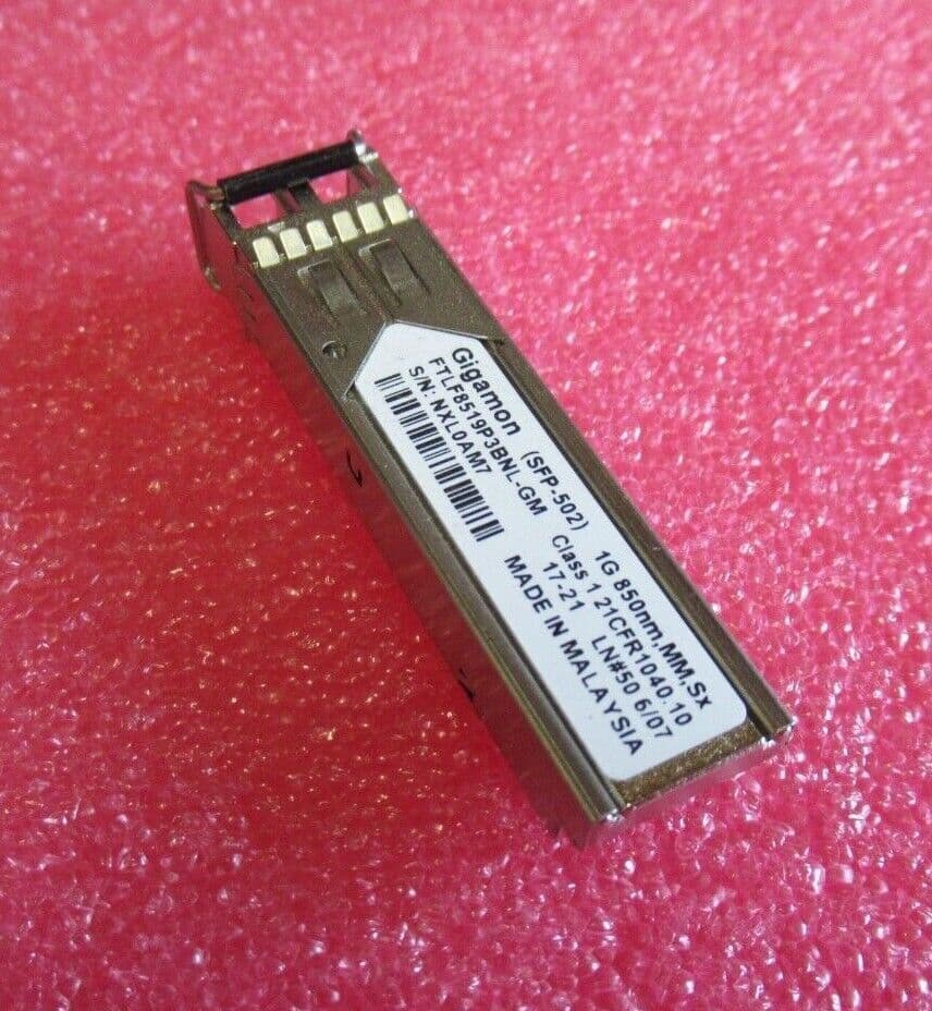 Gigamon SFP-502 FTLF8519P3BNL-GM 1 25Gbps 1000Base-SX LC SFP Transceiver Module 5 83133 P