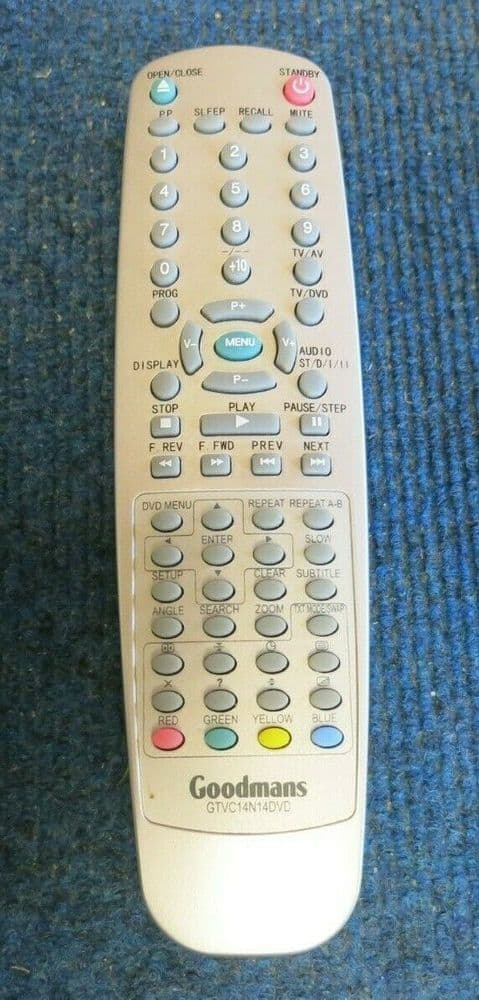 Goodmans GTV14N14DVD Original DVD Recorder Remote Control