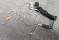 Hand Held Audio Universal-Fit Presenter Earpiece And Blue Zip Case