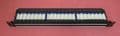 HellermannTyton CAT6 Unshielded 48 Port 1U Right Angled RJ45 Patch Panel Black