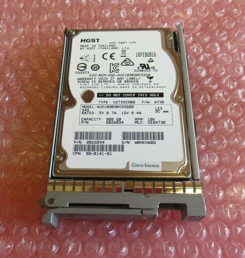 HGST Hitachi HUC109090CSS600 Ultrastar 900GB 10000RPM SAS 64MB 2 5 ...