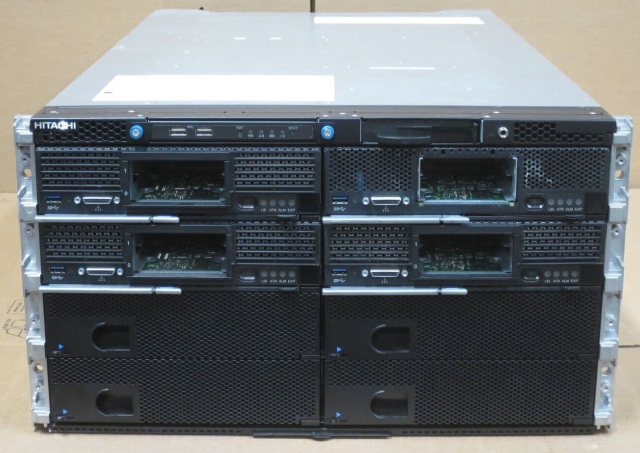 Hitachi Compute Blade CB500 4xCB520H B3 8xE5-2690v3 2xMgmt 2xQuad