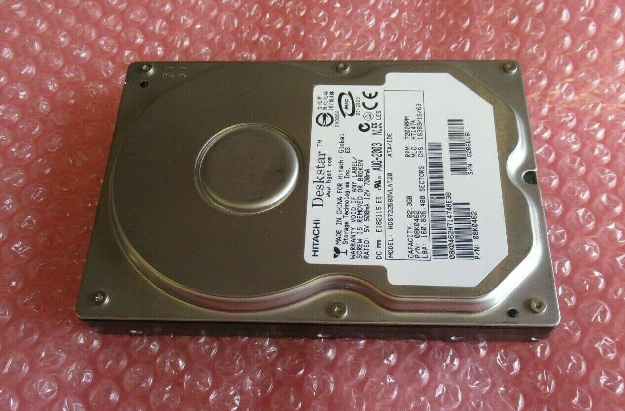 動作保証 HITACHI Deskstar HDS722516VLAT20 164.7GB ATA/IDE