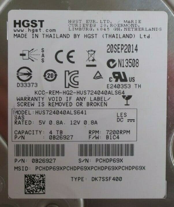 HGST 4TB 7200RPM SATA 6Gb/s 3.5-in Hard Drive - Foto 4