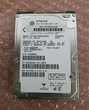 Hitachi HTS721080G9SA00 80Gb 7.2K RPM SATA Laptop Hard Drive 0A26586