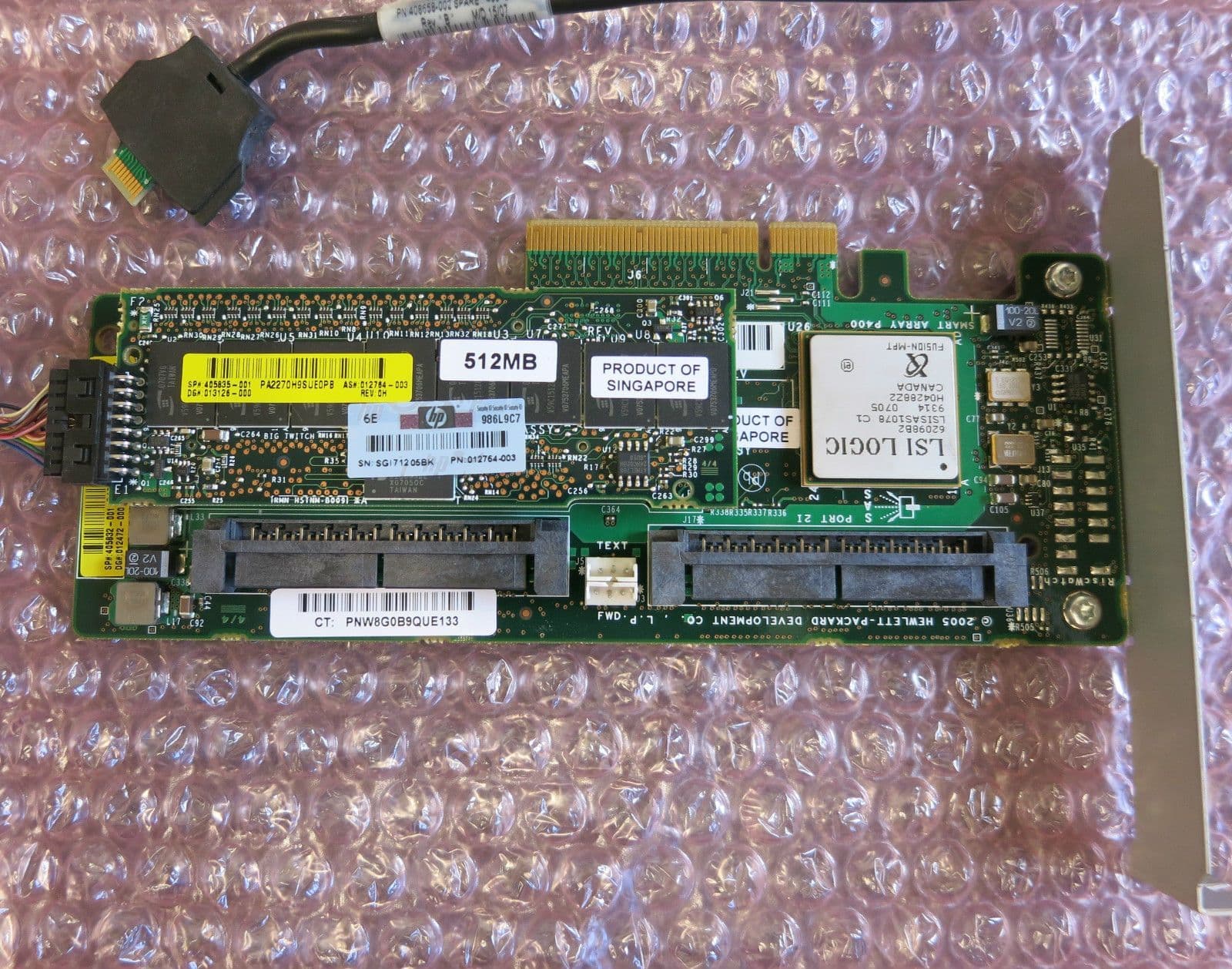 HP 012764003 405835001 P400 512MB SAS RAID Controller Card With