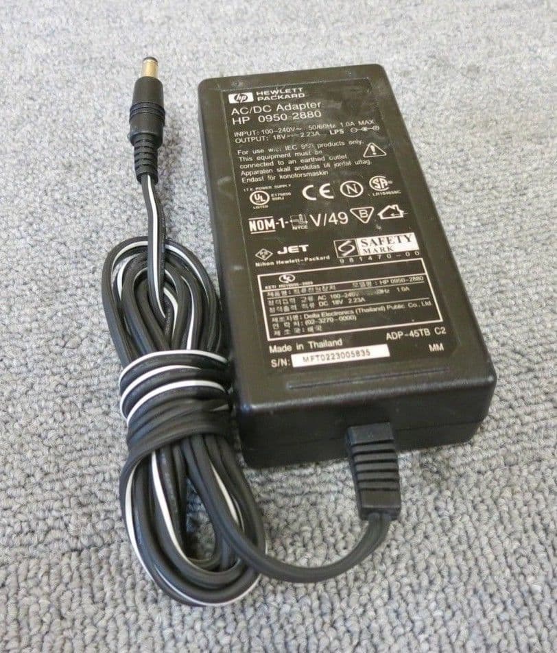 HP 09502880 Printer AC Power Adapter Charger 40W 18V 2 23A