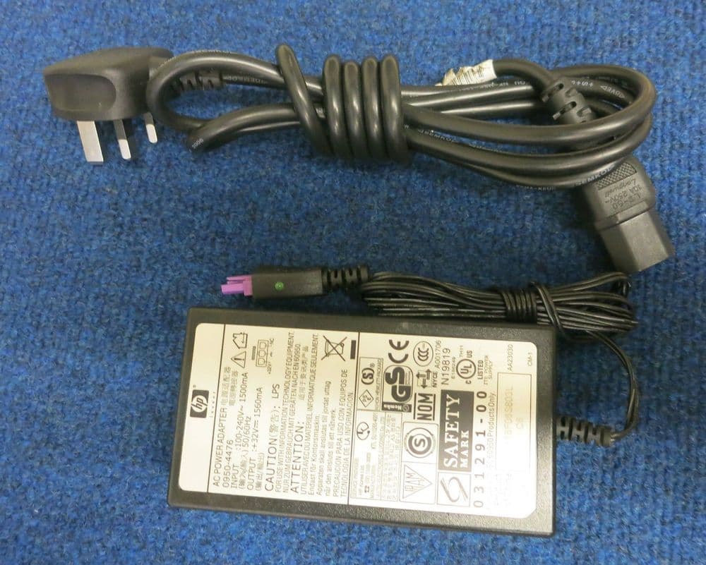 HP 09504476 DeskJet & Photosmart Printer AC Power Adapter Charger 50W 32V 1 56A