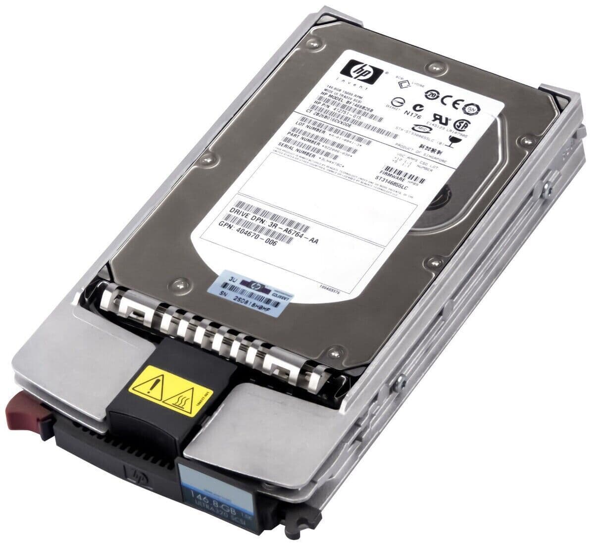 HP 146 8Gb 15k U320 SCSI Hard Drive HDD In Caddy 404712-001 412751-015