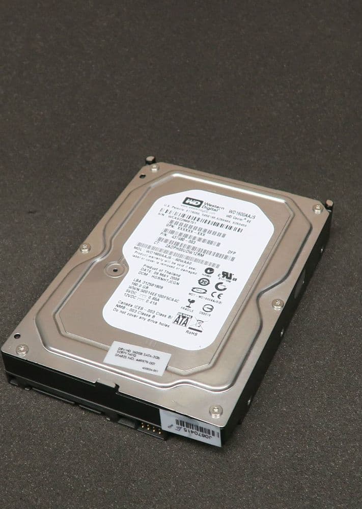HP 449979-001 / Western Digital WD1600AAJS - 3 5