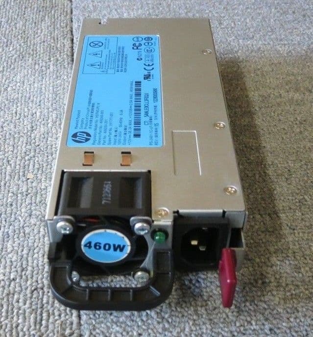 HP 499250201 511777001 Proliant DL360 DL380 G6 G7 G8 460W AC Power Supply