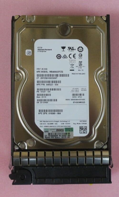 HPE 1TB 7.2K 6G 3,5  Sata Mb1000Gdunu 657739 739333-001
