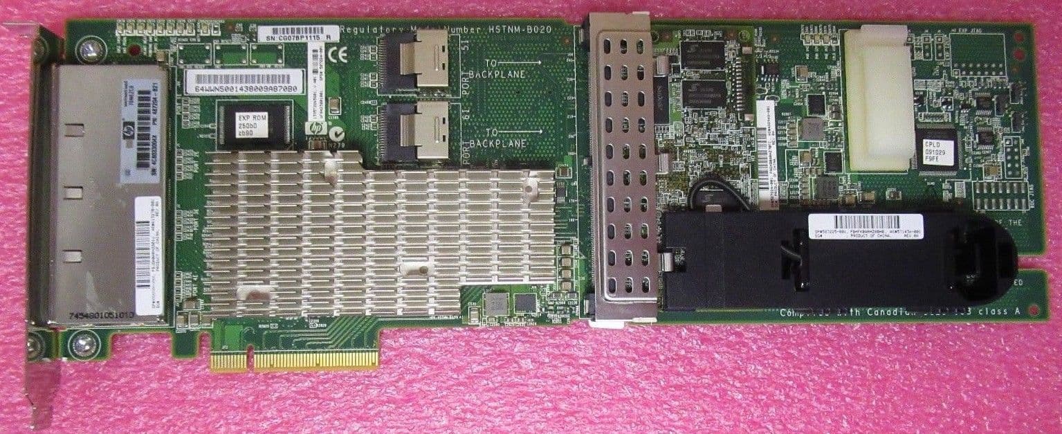 HP 587224001 PCIe SAS RAID Controller Module With Cache Memory 487204B21
